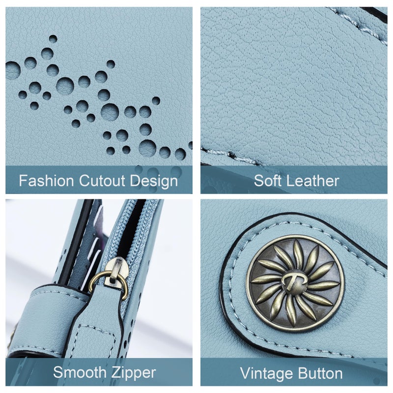 Tipmile Small Wallet for Women Bifold RFID Blocking Card Holder Leather Wallets with Zipper Coin Pocket - Image 5