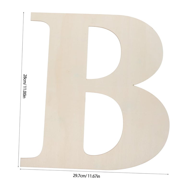 DIY Unfinished Wood Letters for Wall Decor Large Alphabet Craft Letters Wooden Sign for Home Decoration Art Displays and Name Boards - Image 2