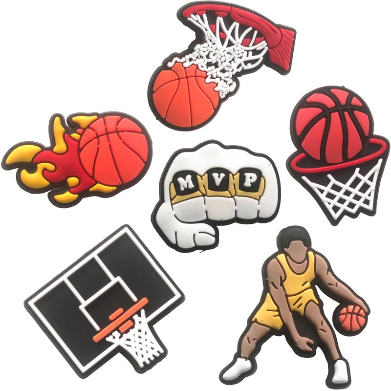 Mowzury Sports Balls Shoe Charms for Boys,Basketball Soccer Football Baseball Softball Hockey Shoe Decorations for Bracelet Clog,Cute Pins Accessories for Kids,Teens,Men,Adults Party Favors Gift - Image 2