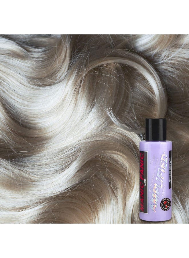 Manic Panic Virgin Snow Blonde Toner - Amplified - Semi-Permanent Blue-Tinted Toner for Blondes or Bleached Hair - Removes Brassiness (4oz) - Image 2