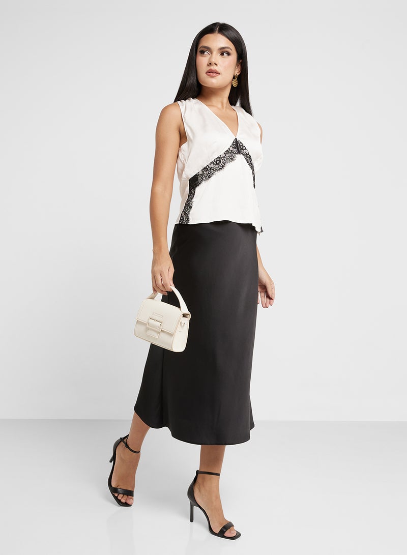 French Connection Lace Detail Top - Image 4