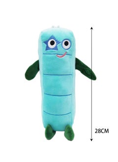 General Children's Doll Digital Building Blocks Plush Toy Early Childhood Education Doll (Blue No. 5)  - Image 2