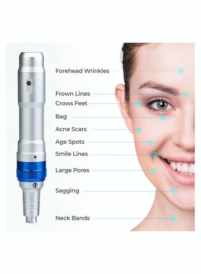 Dr.pen Dr. Pen A6 Cordless Electric Beauty Pen - Face and Body Skin Care Set - 12 Needles x2 (0.25mm) + 36 Needles x5 (0.25mm) Cartridges - Image 3