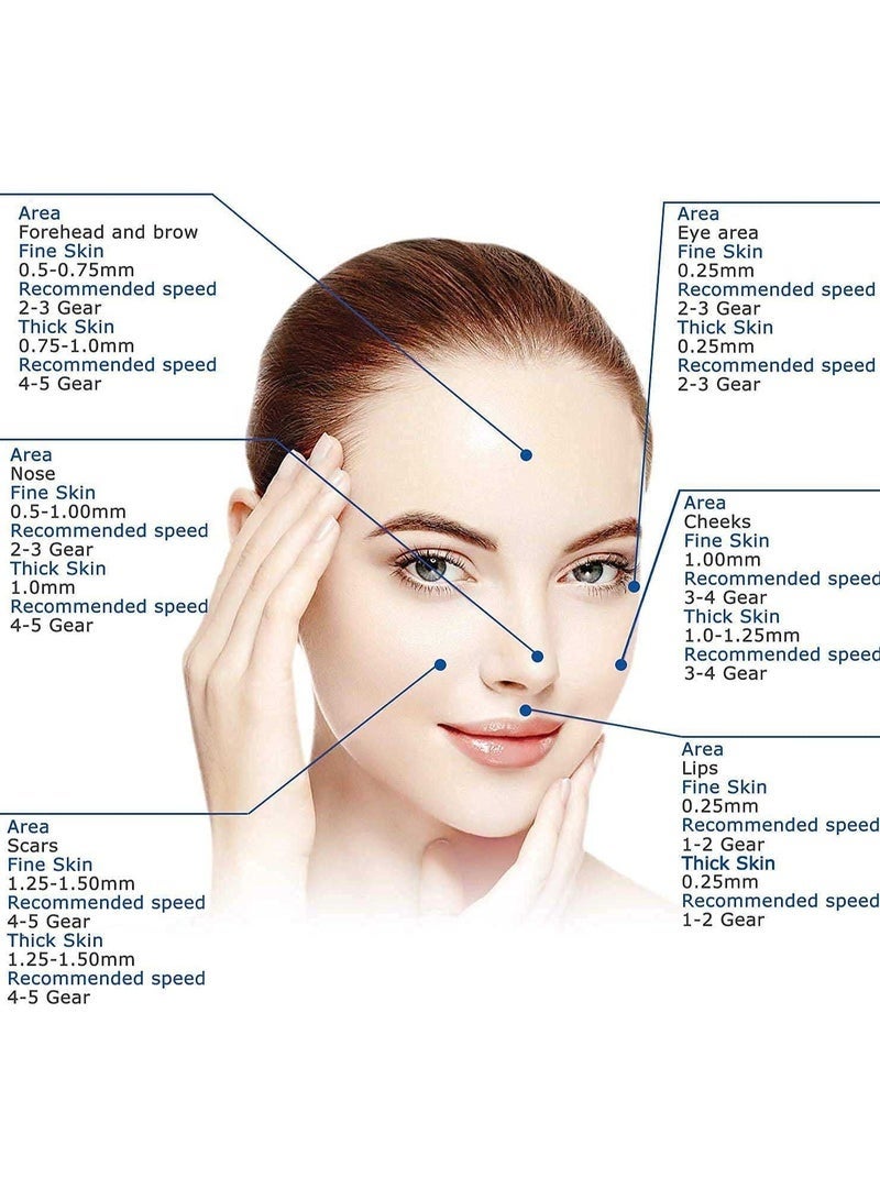 Dr.pen Dr. Pen A6 Cordless Electric Beauty Pen - Face and Body Skin Care Set - 12 Needles x2 (0.25mm) + 36 Needles x5 (0.25mm) Cartridges - Image 2