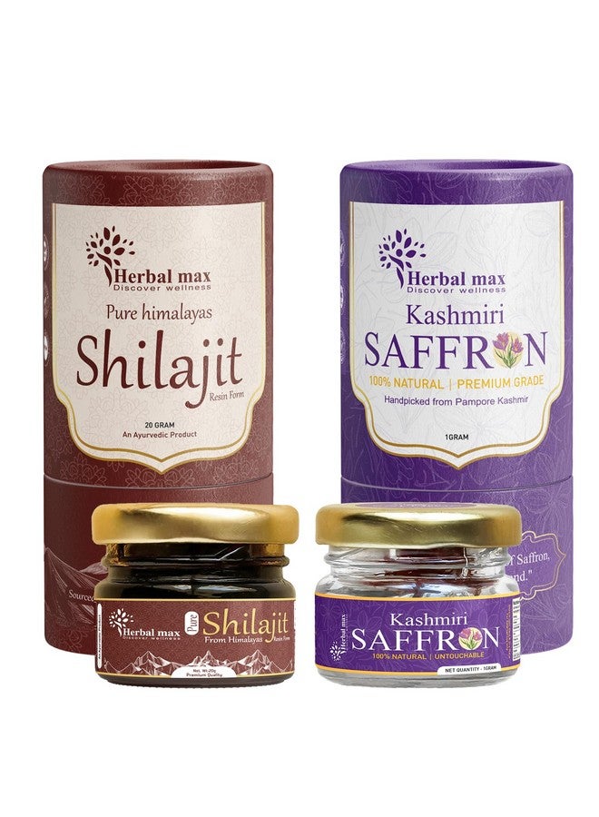 Herbal Max مجموعة هيربال ماكس شيلجيت راتينج وزعفران 1 جرام 2