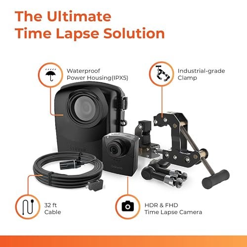 Brinno BCC2000 Plus + ASP1000-P Construction Camera and Solar Panel Kit Bundle | Includes: Full HD TLC2000 Time Lapse Camera, 32-ft Extender for Laptop/Tablet - Image 2