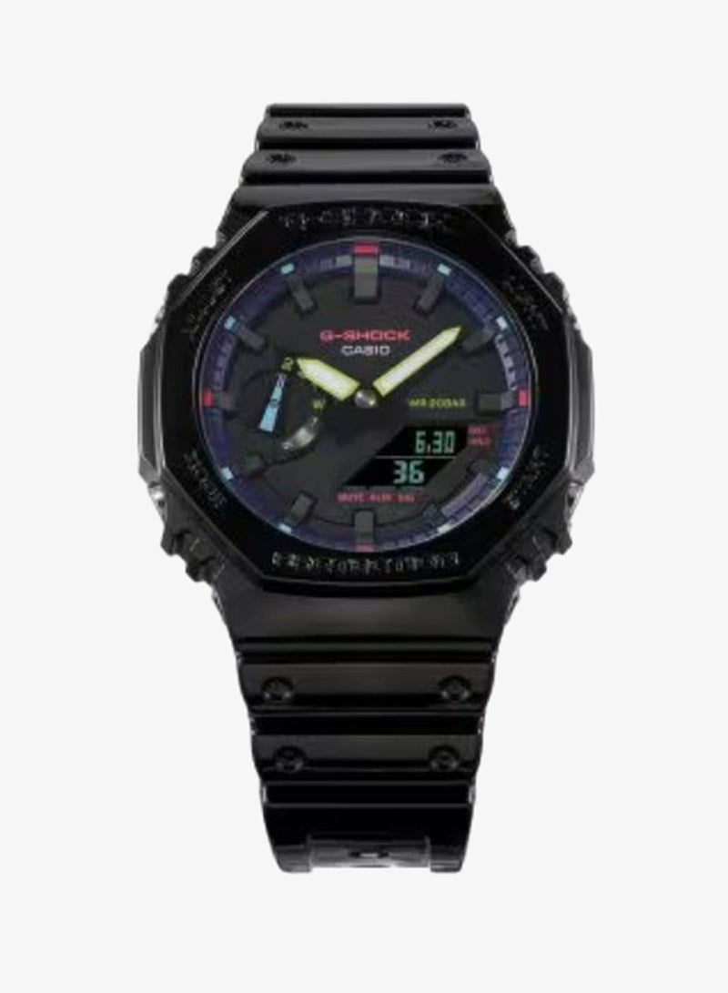G-SHOCK Men's Resin Analog-Digital Watch GA-2100RGB-1ADR - 45.4 mm - Image 2