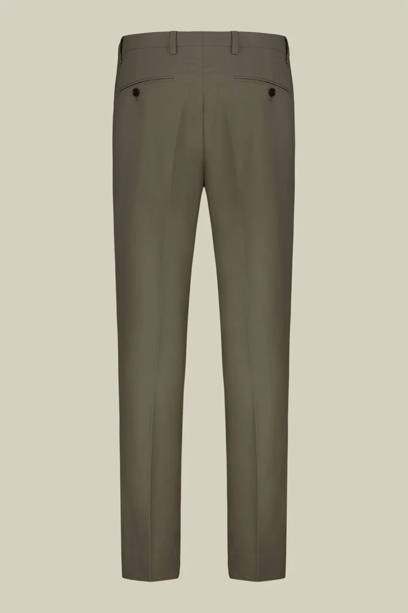 Doppelganger Green Single-breasted men's suit with single-pleat trousers - Olive Green for Men | Best Price UAE