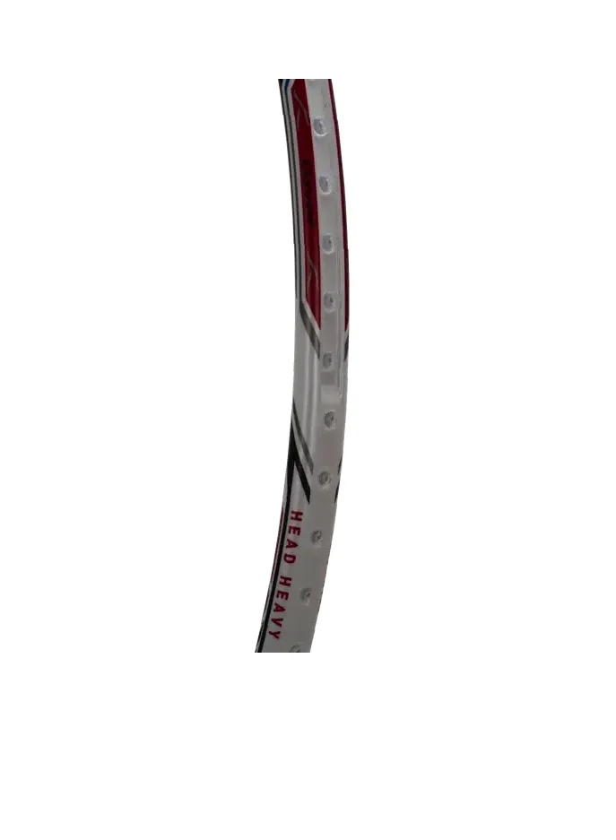 HUNDRED Atomic-X 38 Pwr-UnStrung Badminton Racket With Full Cover (White/Gold)