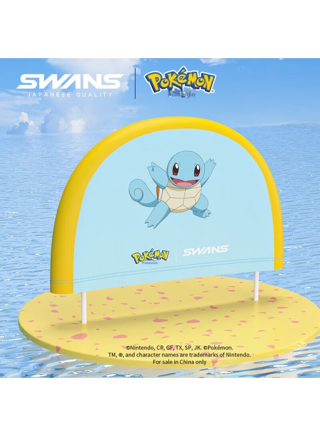 Speed Vision Suan Shiyong Swimming Cap For Children, Pokemon-style Ear Protection, Comfortable Waterproof Long Hair Special, Non-binding, 107 Jieni Turtle - Image 1