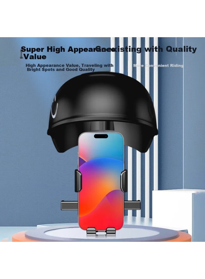 Stiger Mini Helmet Mount For Electric Scooter, Motorcycle Gps Holder, Bike Phone Mount, Food Delivery Rider Equipment For E-Bike And Courier Cycling - Image 3