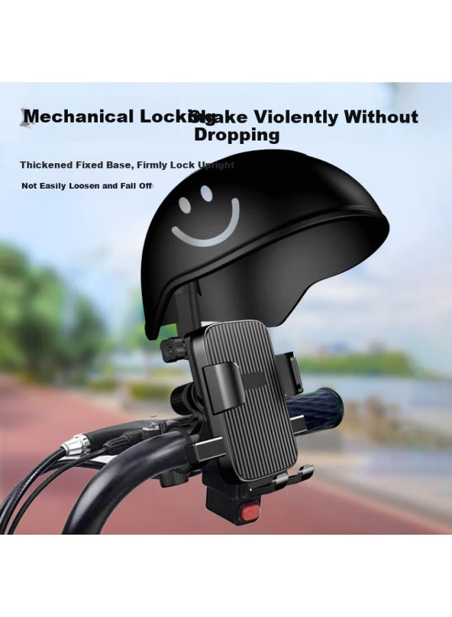 Stiger Mini Helmet Mount For Electric Scooter, Motorcycle Gps Holder, Bike Phone Mount, Food Delivery Rider Equipment For E-Bike And Courier Cycling - Image 4