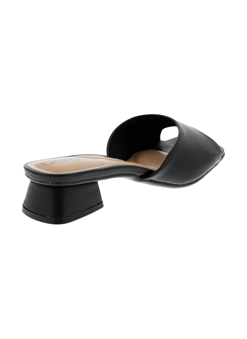 Beira Rio BLACK Beira Rio Ladies Low Heel Sandals Black | Made In Brazil for Women | Best Price UAE