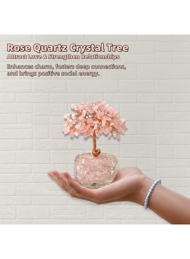 يُسلِّم زينة كريستالية على شكل شجرة الحياة، شجرة من الأحجار الكريمة تمثل الشاكرات السبع، شجرة طاقة روحية، مناسبة للمكاتب والمنازل والديكور المنزلي. - Image 3