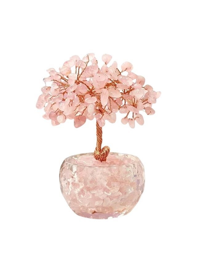 يُسلِّم زينة كريستالية على شكل شجرة الحياة، شجرة من الأحجار الكريمة تمثل الشاكرات السبع، شجرة طاقة روحية، مناسبة للمكاتب والمنازل والديكور المنزلي. - Image 2