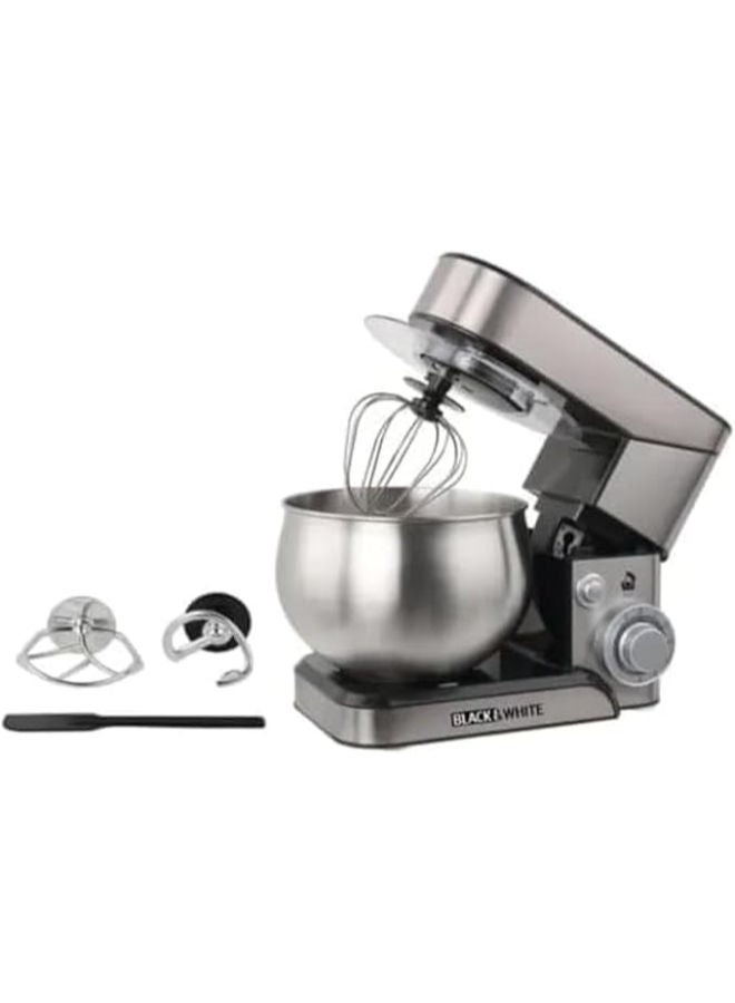 Black & White Stand Mixer 1200W 5L - Image 1