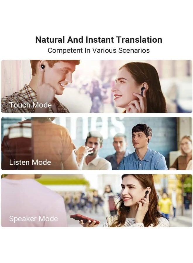 تايم كاتل سماعات أذن M3 لترجمة اللغات، جهاز ترجمة ثنائي الاتجاه - Image 3