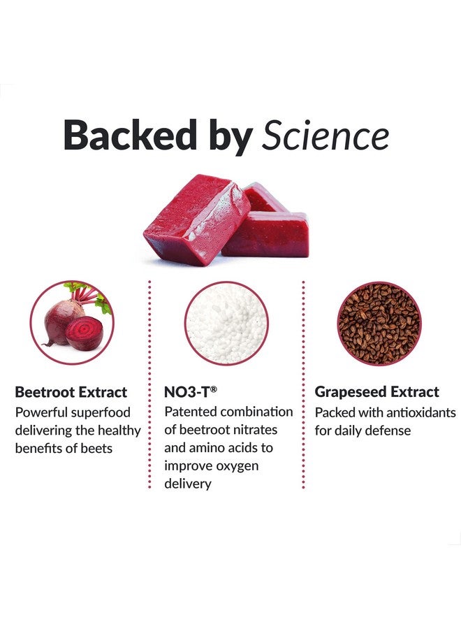 Force Factor Total Beets Soft Chews With Beetroot Nitrates L Citrulline Grapeseed Extract And Antioxidants Healthy Energy Supplement With Elite Ingredients Heart Health Superfood Force Factor 60 Chews - Image 4