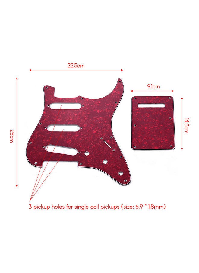 NIBEMINENT - SSH Pickguard Set with Back Plate for American ST Electric Guitar - Image 1