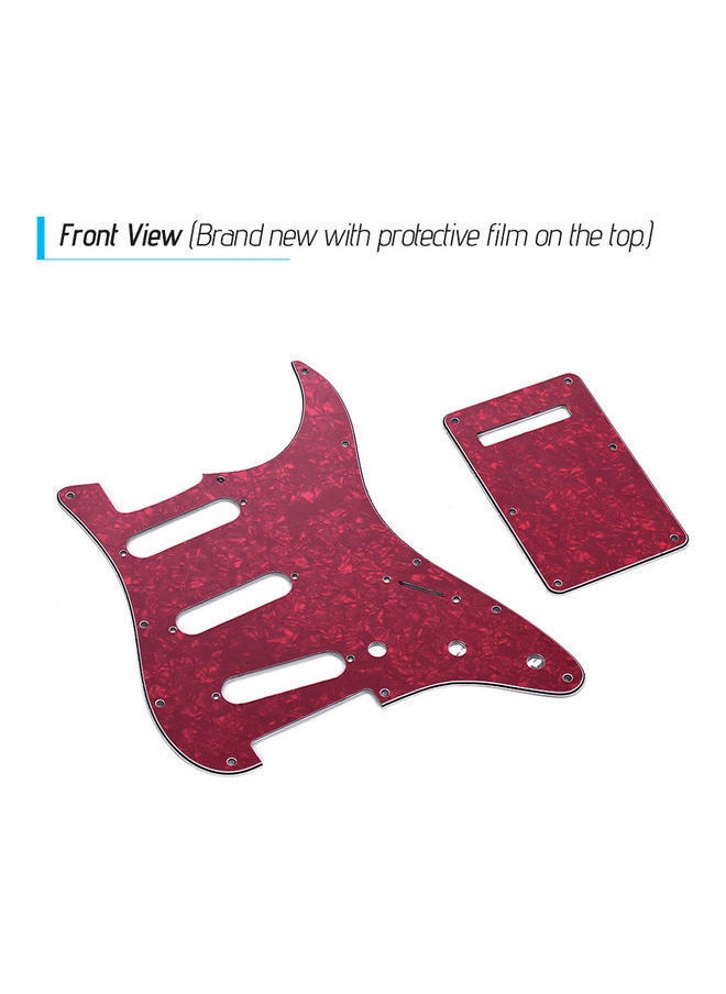 NIBEMINENT - SSH Pickguard Set with Back Plate for American ST Electric Guitar - Image 1