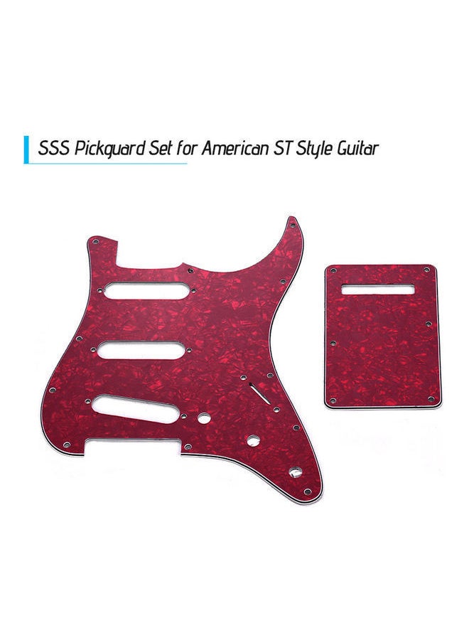NIBEMINENT - SSH Pickguard Set with Back Plate for American ST Electric Guitar - Image 1
