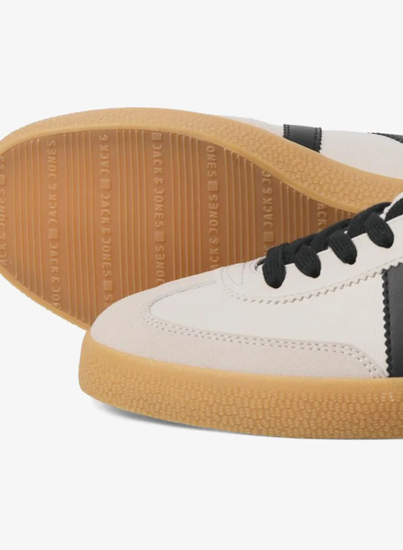 JACK & JONES Jack and Jones Men Off White Lace Up Suede Sneakers