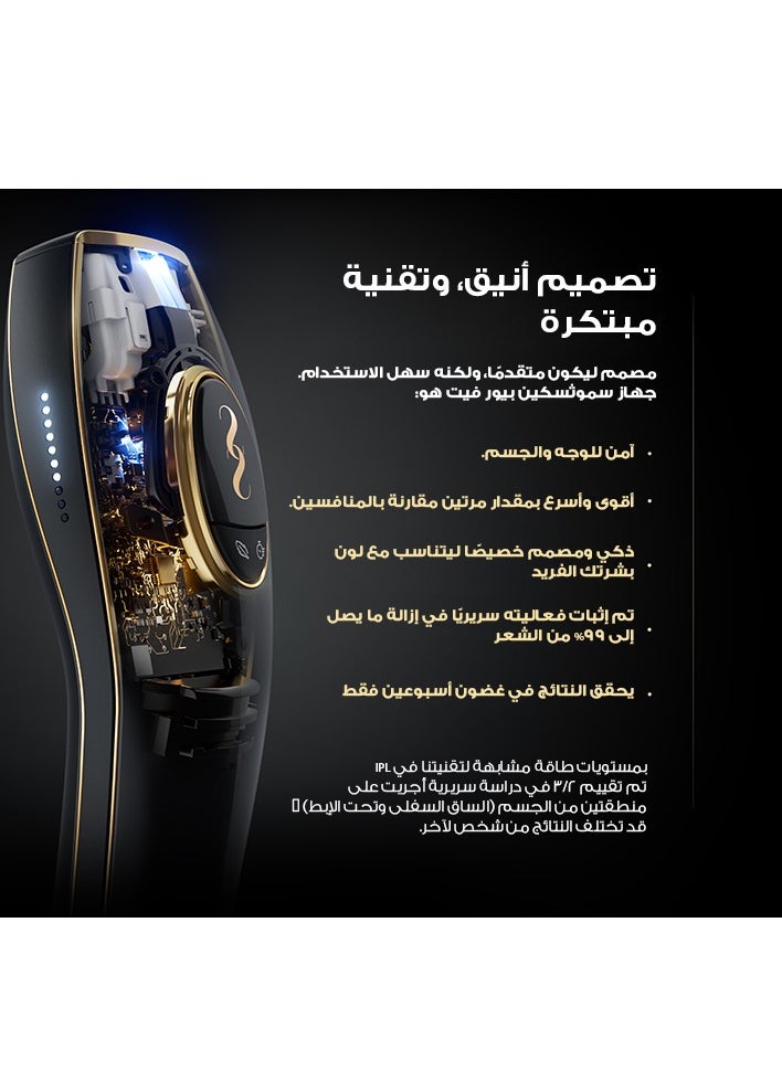 SMOOTHSKIN - SMOOTHSKIN New Pure Fit Ultrafast Painless IPL Permanent laser hair removal home device and machine for Women & Men - Body & Face,hair removal system,Clinically Tested and FDA Cleared. - Image 1
