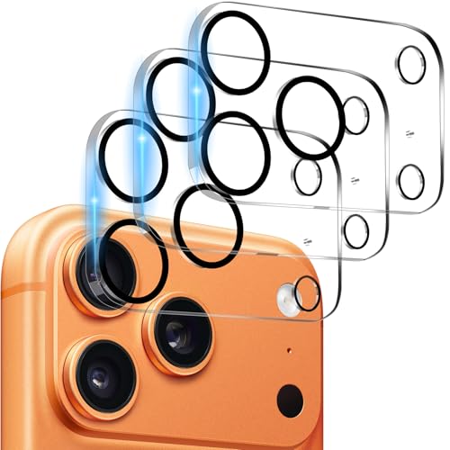Dengduoduo 3 Pack Camera Lens Protector for iPhone 17 Pro Max, Tempered Glass, Ultra HD, 9H Hardness, Anti-Scratch, Case Friendly, Easy to Install [No Affect on Night Shots] - Image 1