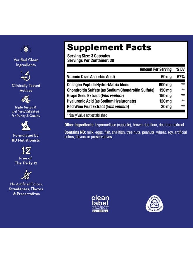 HUM Collagen Love Skin Supplement - Collagen Peptides w/Hyaluronic Acid & Vitamin C, Supports Firm Skin & Helps Minimize Signs of Aging - Skin Supplements for Women and Men (90-Count) - Image 2