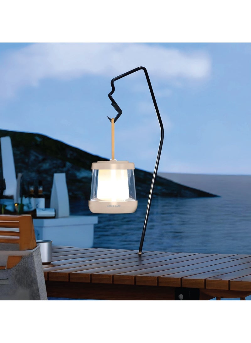 GREEN LION Lumex LED Light with Inbuilt Strip LED Light / 150 LM Brightness / LED Light with Digital Display / LED Light Power Bank / Equipped with White, Flame and Warm Light - Beige - Image 3