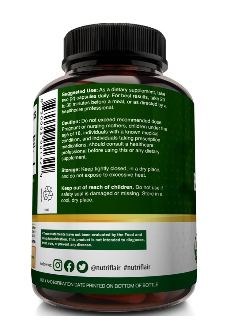 NutriFlair Citrus Bergamot 1400mg, 120 Capsules - Image 2