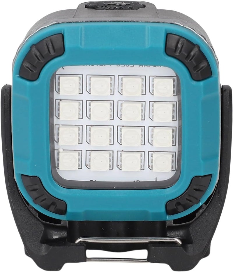Rechargeable COB Magnetic Work Light, Portable LED Camping Light - 8 Color Modes, Magnetic Base for Car Repair - Compact and Foldable for Emergency Situations (Blue) - Image 4