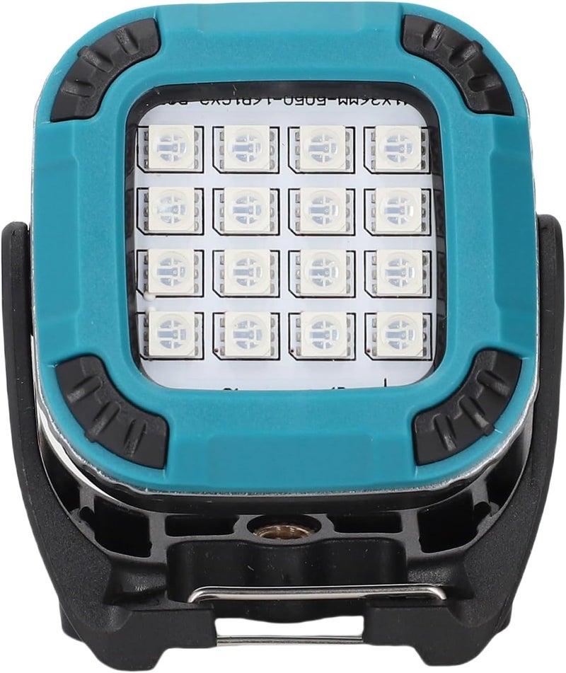 Rechargeable COB Magnetic Work Light, Portable LED Camping Light - 8 Color Modes, Magnetic Base for Car Repair - Compact and Foldable for Emergency Situations (Blue) - Image 2