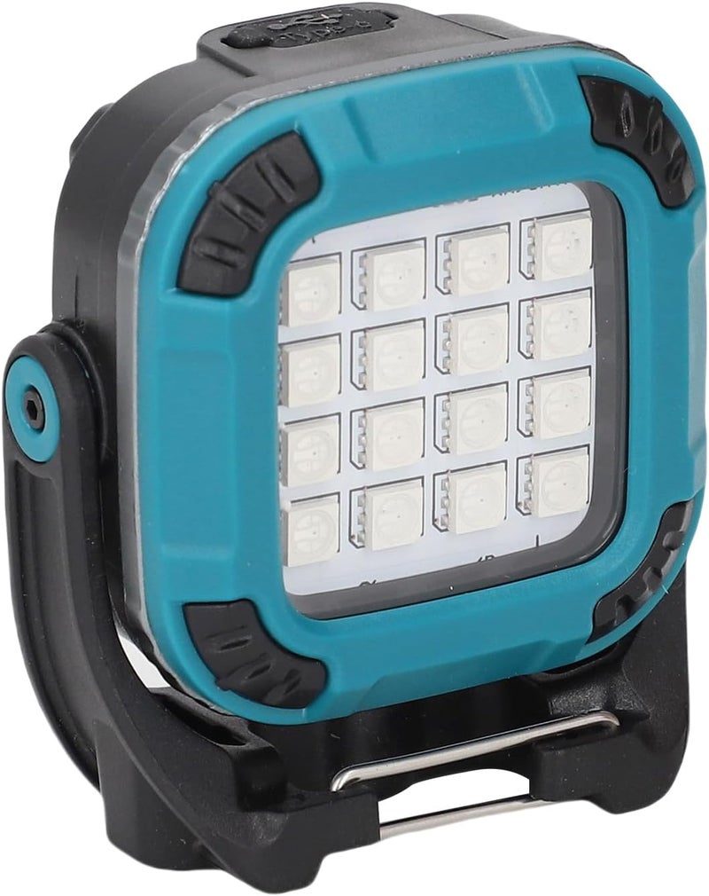 Rechargeable COB Magnetic Work Light, Portable LED Camping Light - 8 Color Modes, Magnetic Base for Car Repair - Compact and Foldable for Emergency Situations (Blue) - Image 5