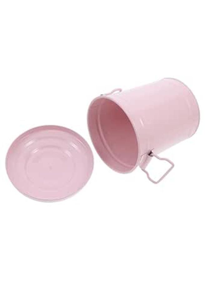 Compact Mini Trash Can With Lid For Desk Office Bathroom Camping Small Space Organizer - Image 1