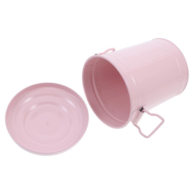 Compact Mini Trash Can With Lid For Desk Office Bathroom Camping Small Space Organizer - Image 2