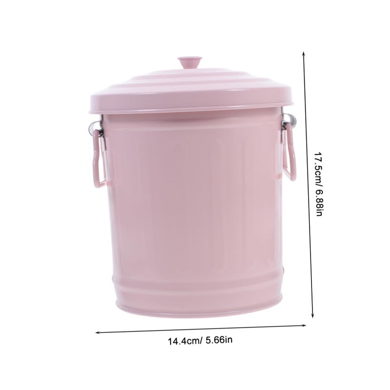 Compact Mini Trash Can With Lid For Desk Office Bathroom Camping Small Space Organizer - Image 3