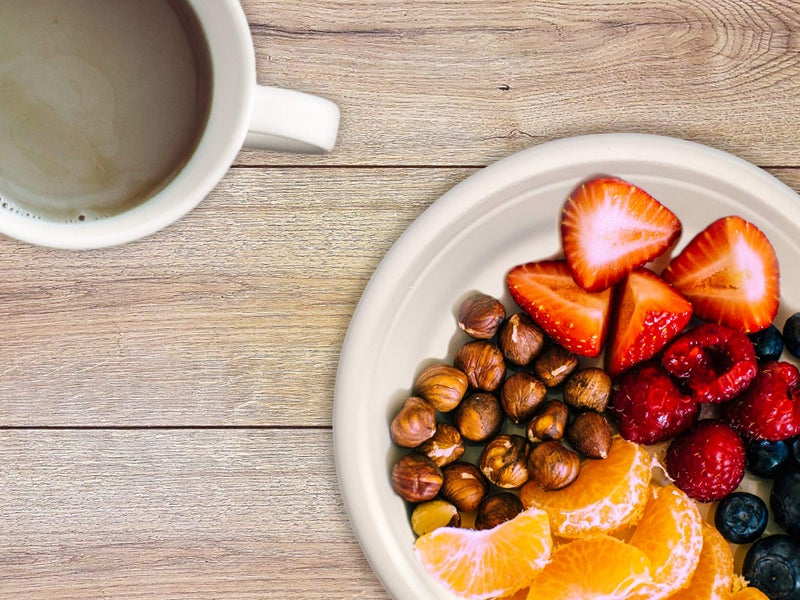 Stock Your Home Commercially Compostable 6 Inch Paper (100 Pack), Natural Disposable Bagasse, Eco-Friendly Made of Sugarcane Fiber - Image 2