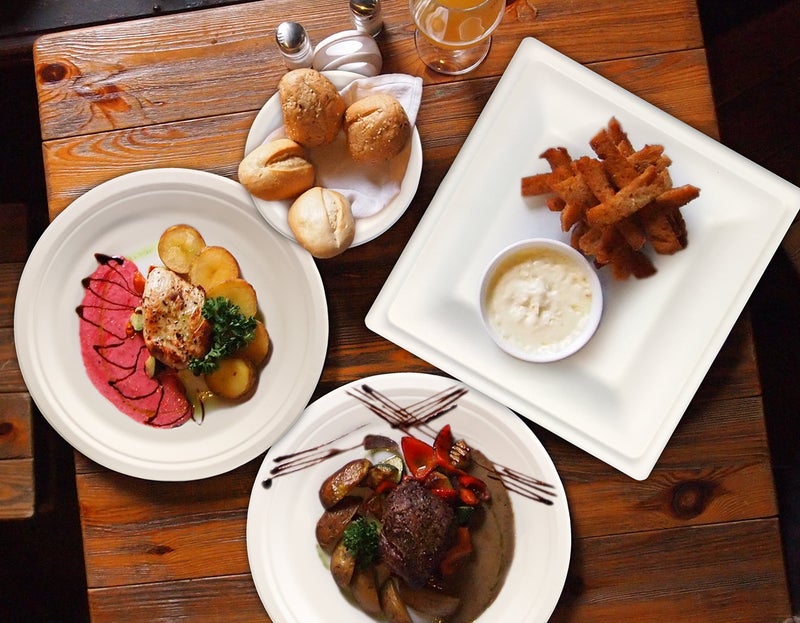 Stock Your Home Commercially Compostable 6 Inch Paper (100 Pack), Natural Disposable Bagasse, Eco-Friendly Made of Sugarcane Fiber - Image 3