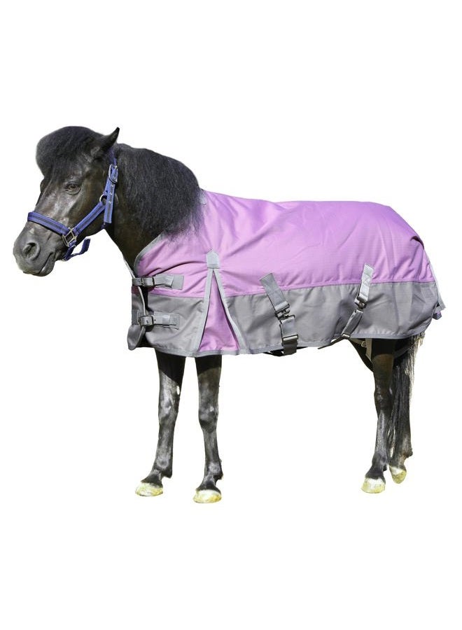 Gallopoff 1200D Ripstop Mini Horse/Pony Blanket, Medium Weight 200g Fill - Waterproof Breathable Warm Winter Turnout Blanket for Foal/Weanling/Yearling/Donkey/Mule Violetgrey 36 - Image 1