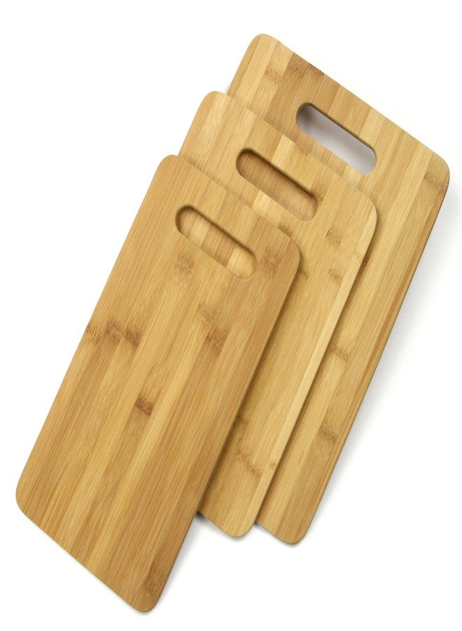 Chef Craft Bamboo Cutting Board Set, Brown, 3 Piece Set (42030) - Image 1