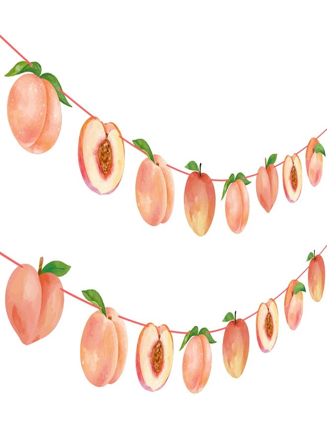 اوموني قطعتان من لافتات الخوخ الوردية المقطوعة، زينة حفلات حلوة مثل الخوخ، زينة حفلات عيد ميلاد الفاكهة للفتيات، مستلزمات حفلات استقبال المولود الجديد وحفلات الزفاف - Image 2