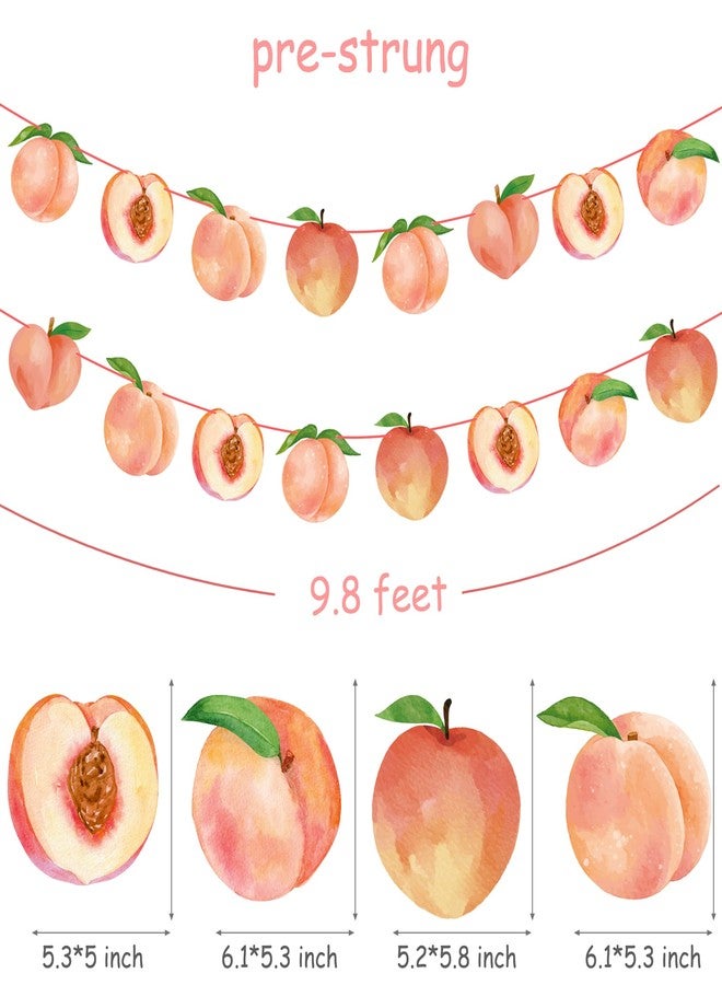 اوموني قطعتان من لافتات الخوخ الوردية المقطوعة، زينة حفلات حلوة مثل الخوخ، زينة حفلات عيد ميلاد الفاكهة للفتيات، مستلزمات حفلات استقبال المولود الجديد وحفلات الزفاف - Image 4