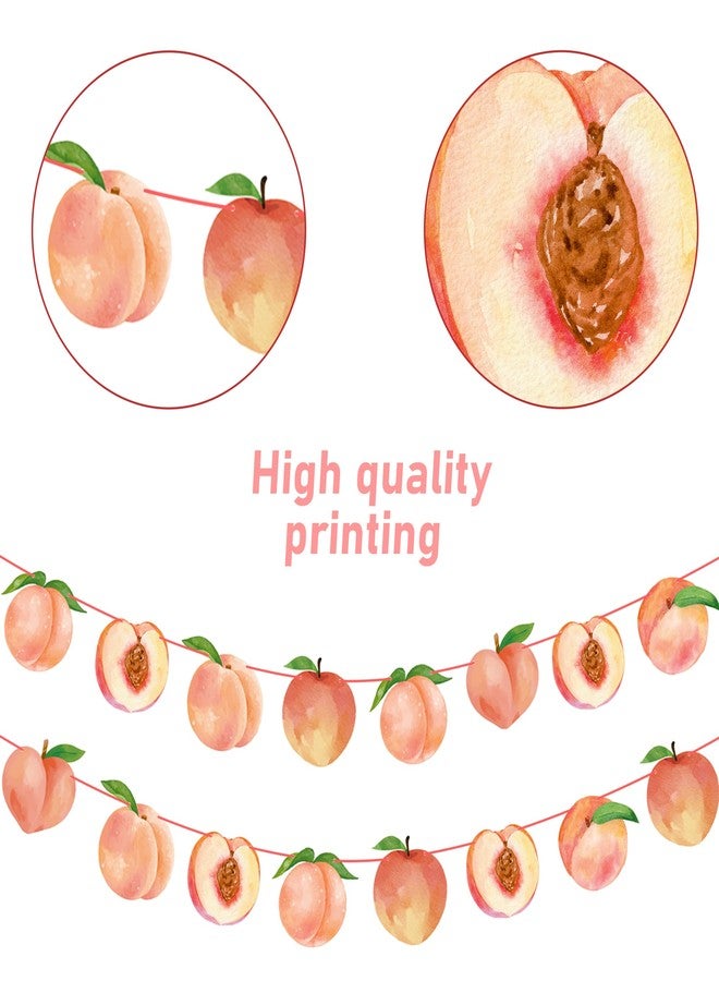 اوموني قطعتان من لافتات الخوخ الوردية المقطوعة، زينة حفلات حلوة مثل الخوخ، زينة حفلات عيد ميلاد الفاكهة للفتيات، مستلزمات حفلات استقبال المولود الجديد وحفلات الزفاف - Image 3