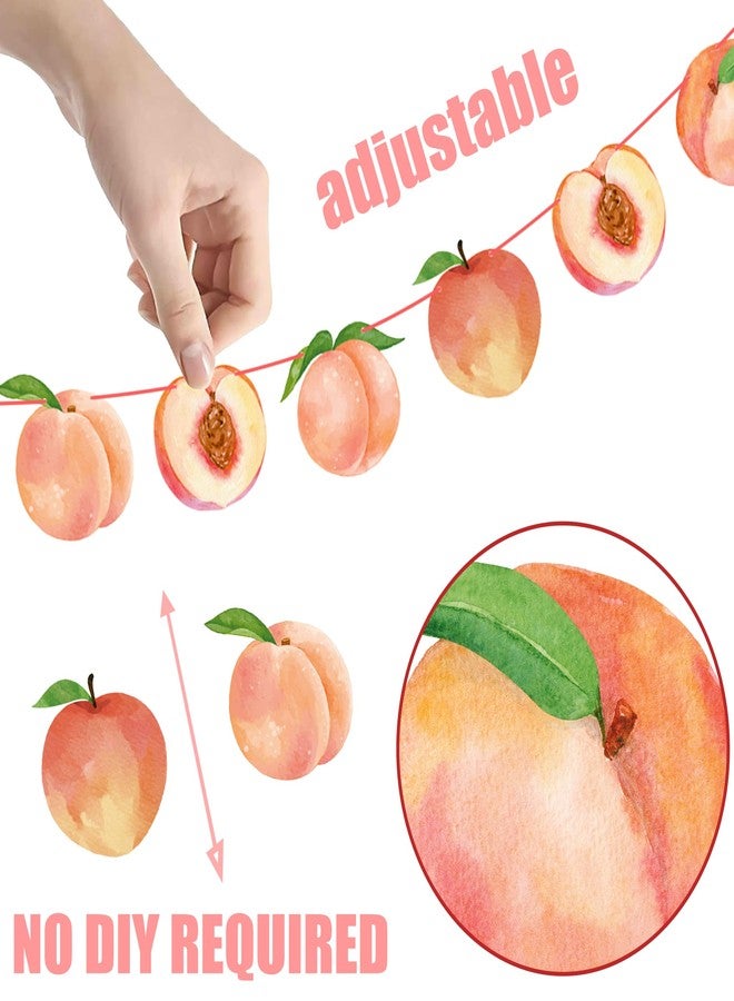 اوموني قطعتان من لافتات الخوخ الوردية المقطوعة، زينة حفلات حلوة مثل الخوخ، زينة حفلات عيد ميلاد الفاكهة للفتيات، مستلزمات حفلات استقبال المولود الجديد وحفلات الزفاف - Image 5