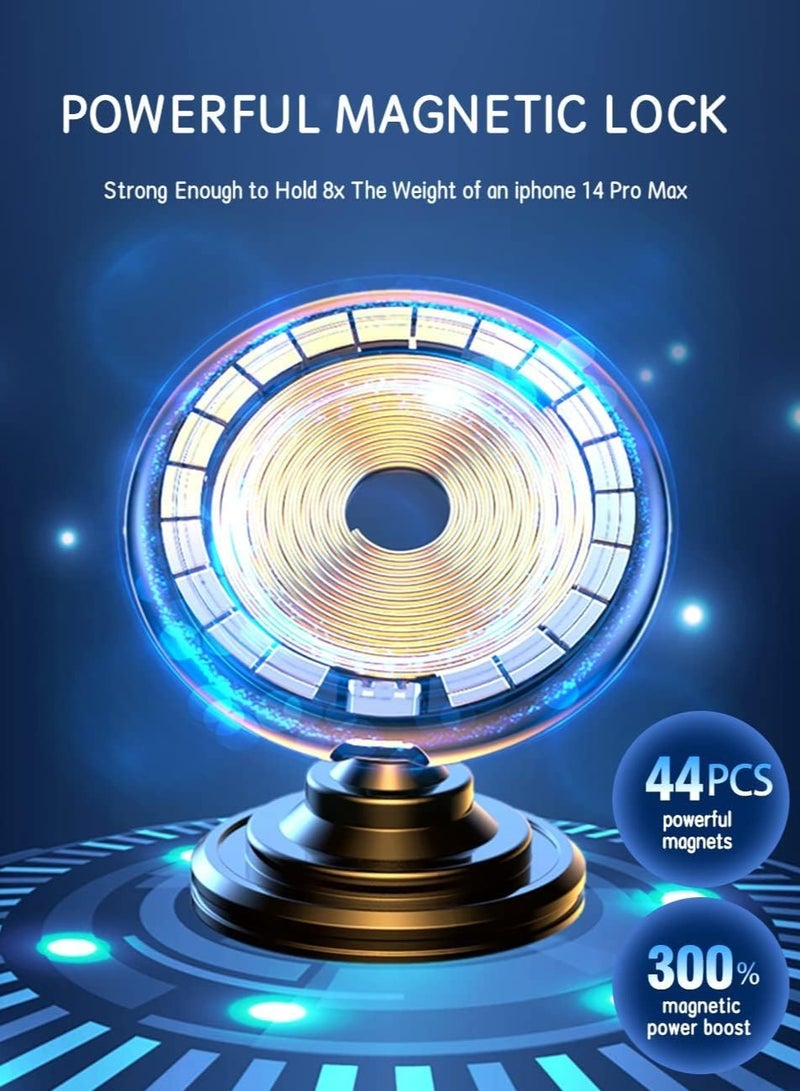 15W Magnetic Wireless Car Charger for iPhone 14/13/12 Series - Fast Charging with MagSafe Compatibility - Image 4