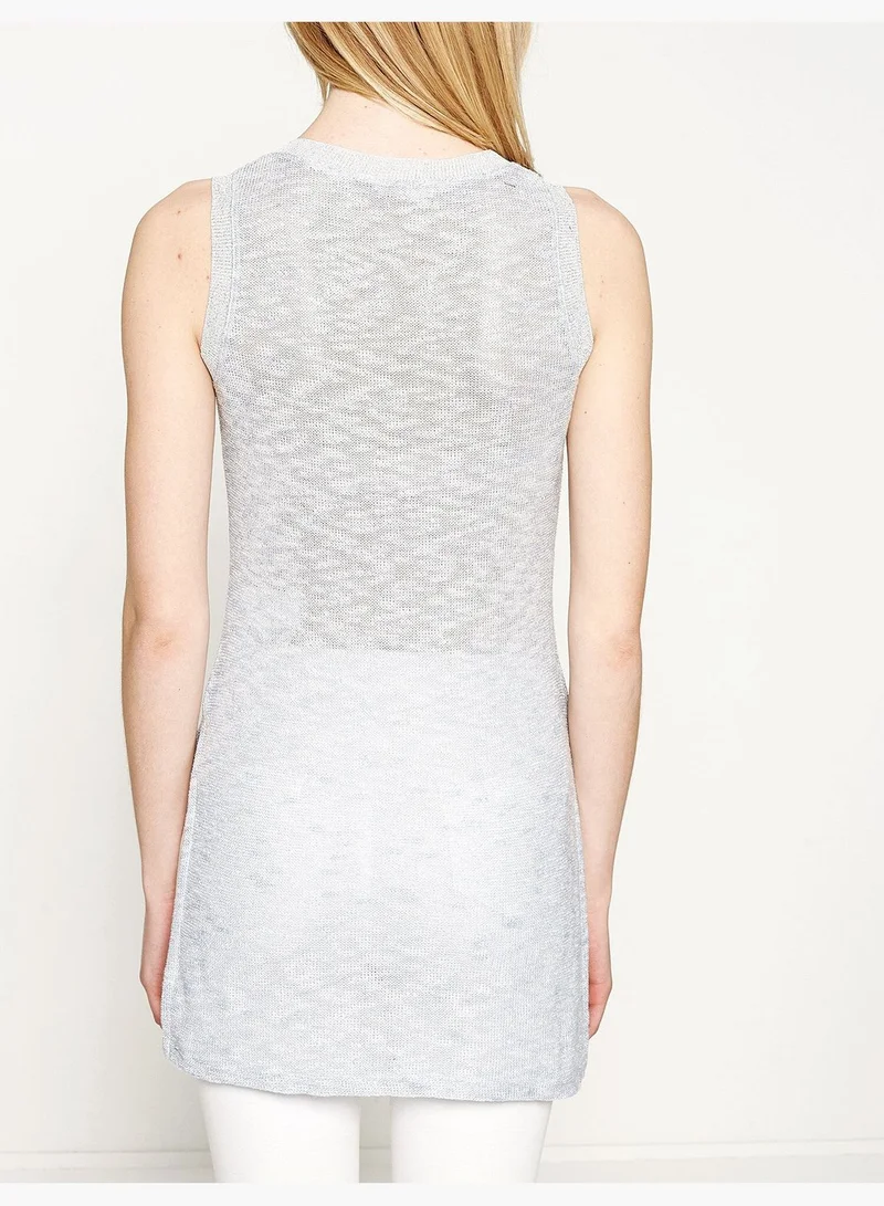 كوتون Slit Detailed Tunic