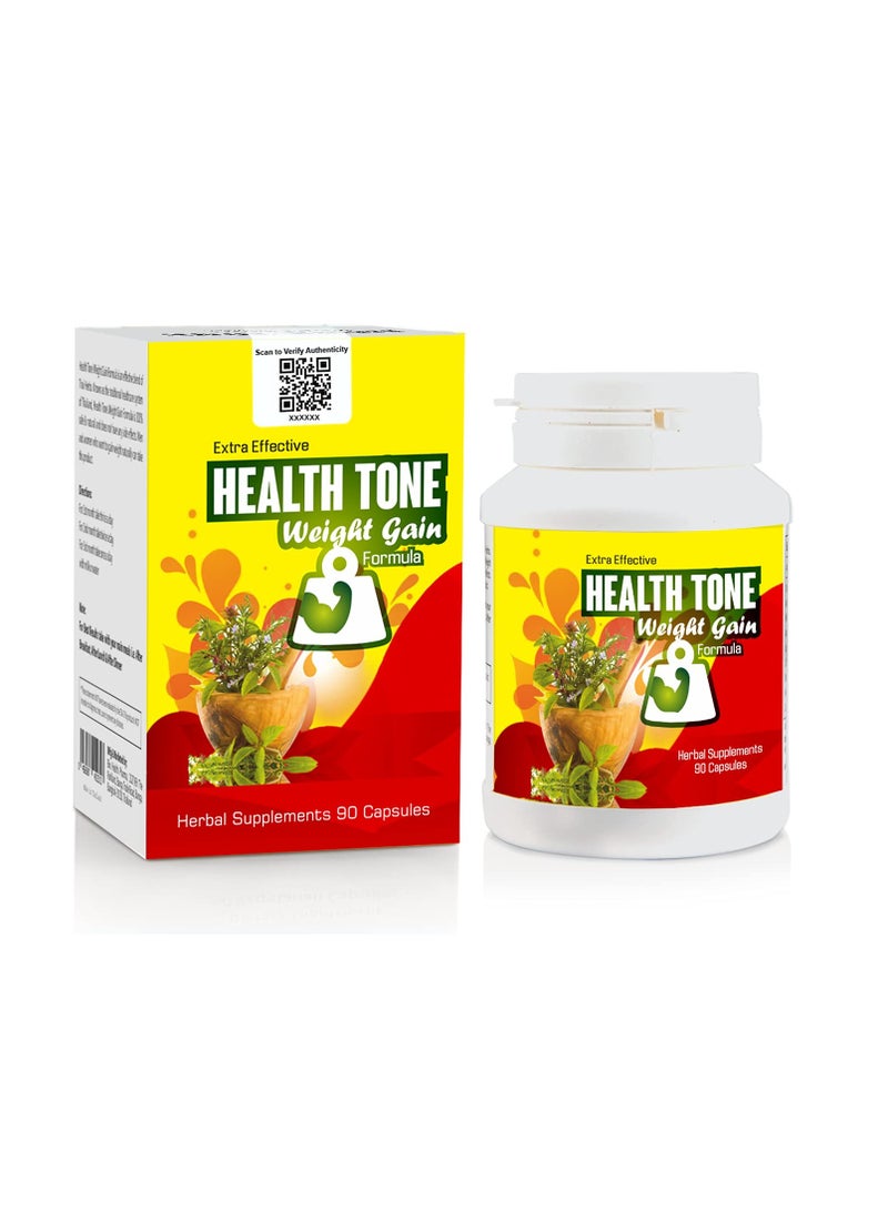 Health Tone Extra Effective Weight Gain Capsules - 90 Capsules - Image 1
