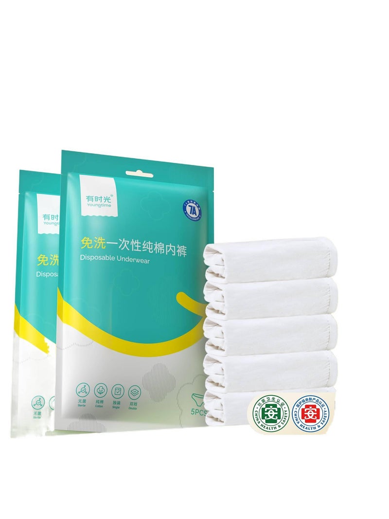 30 Pack Disposable Underwear Men High Waist No Wash Sterile Travel Breathable Cotton Size 3XL for 75kg 85kg - Image 2