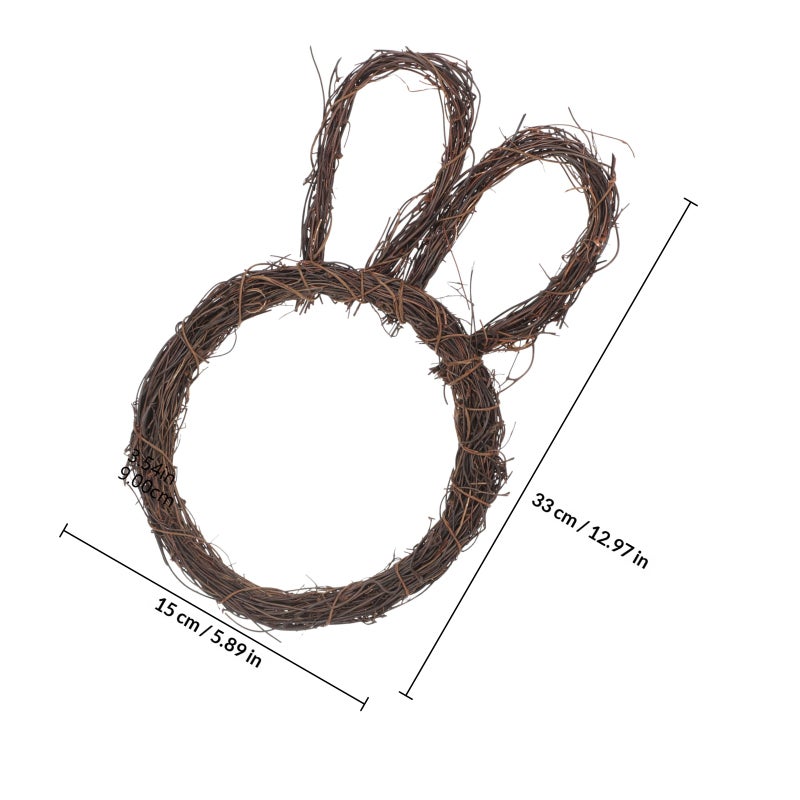 Rattan Bunny, Festive Party Decor, DIY Garland for Home Layout - Image 2